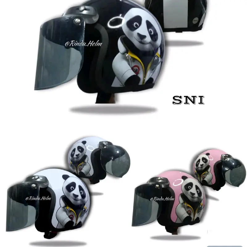 Helm PANDA motif Motorcycle 1