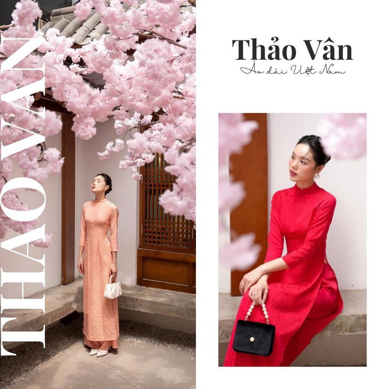 Set Áo Dài Gấm Tơ Thanh Liễu Fom Ôm Tay Lỡ Đủ Màu, Phù Hợp Mặc Lễ Tết , Đi Chơi- Áo Dài Thảo Vân Nữ Women Dress