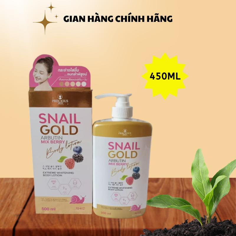 trang Sữa Dưỡng Thể SNAIL GOLD Arbutin body Lotion thế hệ mới 500ml Thái Lan kem body Women Nữ Dưỡng Da Body Làm Đẹp Da Collagen whitening trộn kemtron  congthuc