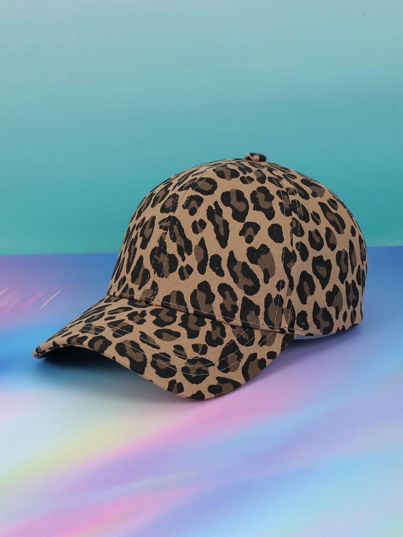 Product Introduction of Vintage Leopard Print Baseball Cap, Casual Outdoor Sports Hat for Men & Women, Fashion Accessories for Daily Wear 0