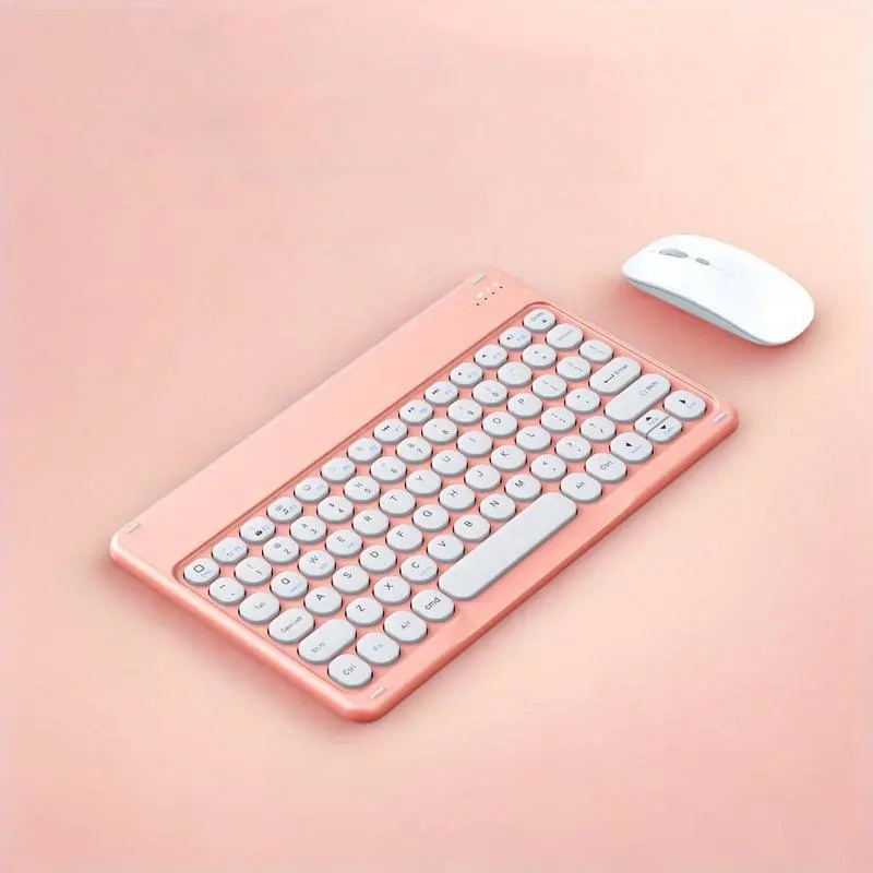 Wireless Tablet Keyboard, Portable Wireless Keyboard & Mouse Combination Set, Office Computer Keyboard for Tablet & Laptop 0