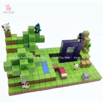 [Minecraft Natra mẫu mới] Mô hình lắp ráp minecraft từ các khối nam châm, block minecraft nam châm, đồ chơi xây dựng các khối nam châm