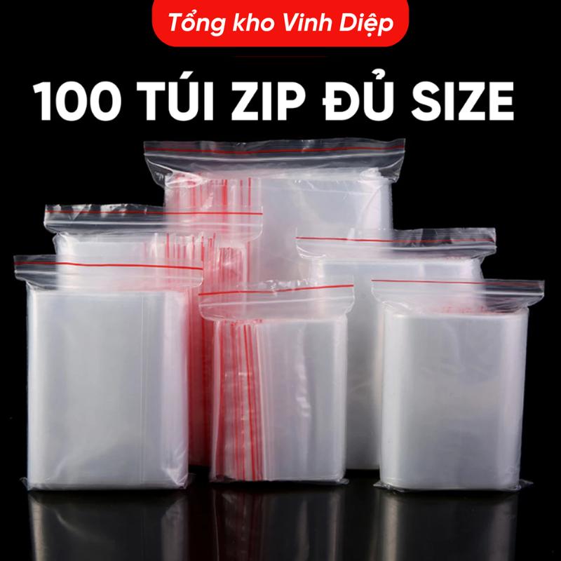 .Túi zipper chỉ đỏ túi zip túi khóa miệng,100 túi bịch cỡ nhỏ và vừa túi zip số 1 2 3 4 5 6 7 8