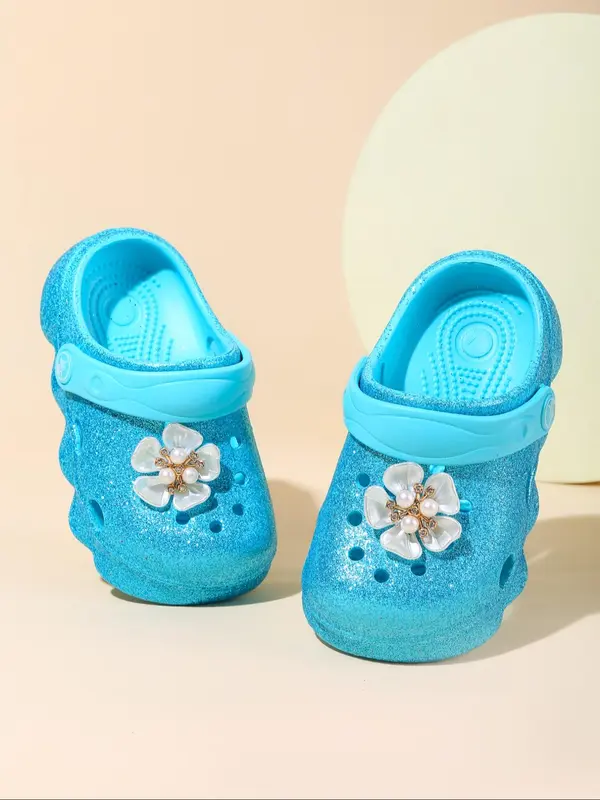 Girl's Cute Flower Decorated Slippers, Lightweight Comfortable Non-slip Soft Sole Beach Shoes, Casual Comfortable Shoes for All Seasons 3