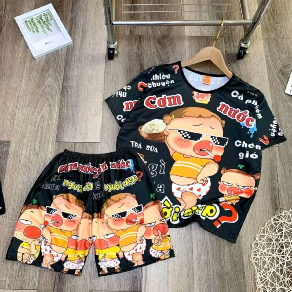 Đồ bộ đùi mẫu hottrend Cơm Nước Gì Chưa Người Đẹp