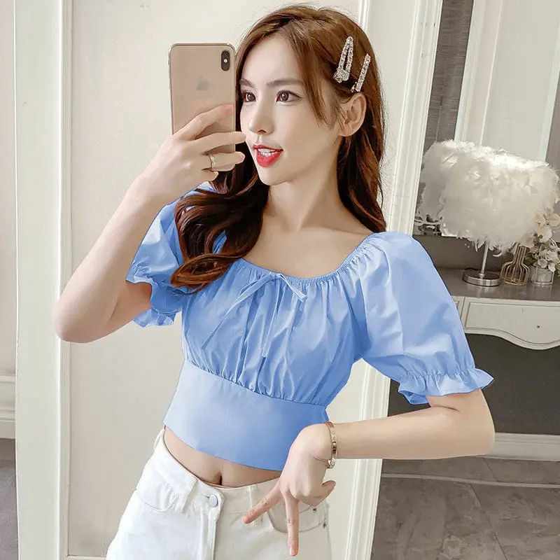 BLOUSE BACK RIBBON / BLOUSE WANITA / BLUS / BAJU ATASAN WANITA / TIKTOK SHOP MURAH / BAJU VIRAL KEKINIAN 2