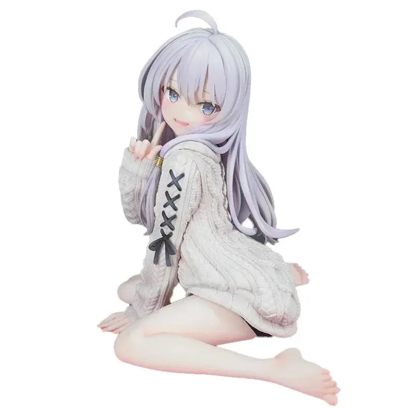 15cm Perjalanan Elaina Anime Figure Pakaian Rajutan Penyihir Elaina Action Figure Model Koleksi PVC Mainan Anak Patung untuk Hadiah Krismas