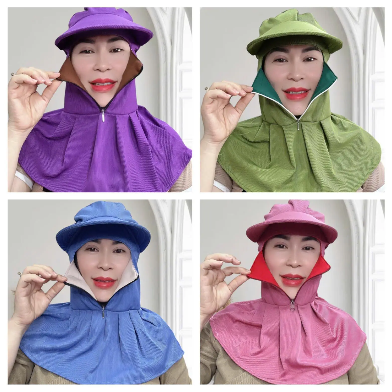 Mũ nón chống năng - nón chống nắng kèm khẩu trang -nón chống nắng vải dày tránh sạm da đi du lịch Kim Yến Stores