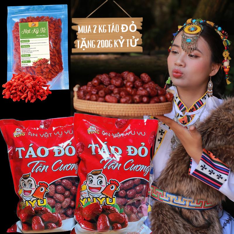 2KG táo đỏ  tặng  200G Kỷ tử sấy khô 0