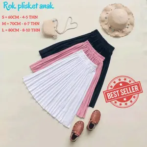 ROK ANAK 4_14 TAHUN / ROK ANAK PLISKET / THE  CHIL PLISKET SKIRT / ROK PLISKET KLOK