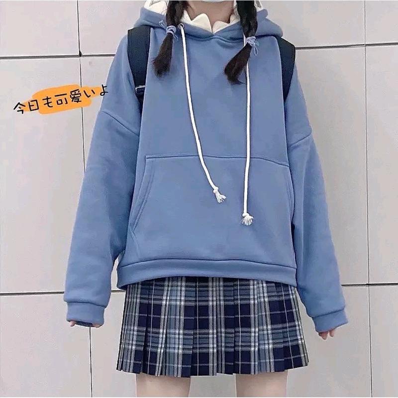 PUNISHARK SWEATER WANITA HODIE SWEATER WANITA LUCU COREAN STILE OPERSIZE 1