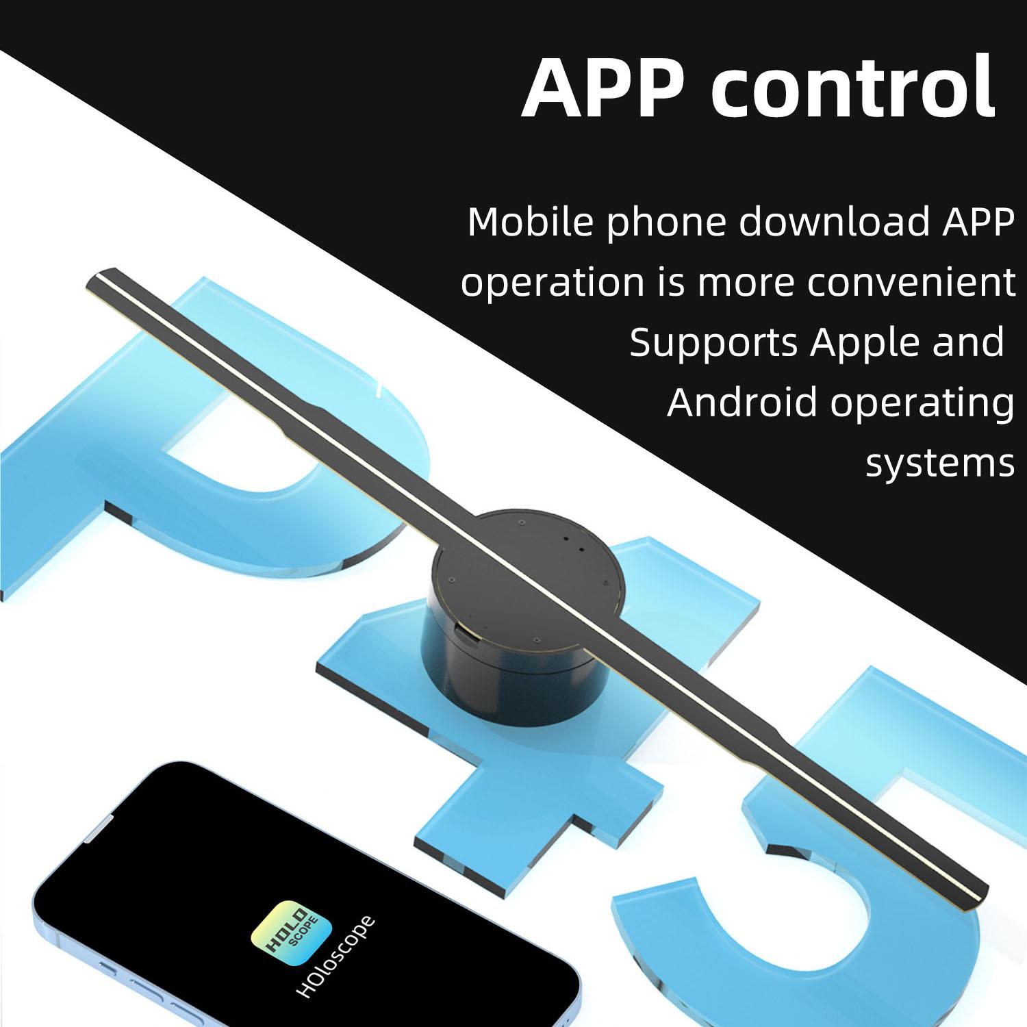 3D Fan 3D Holographic Projector 352 lamps 2000*704 Rsolution Holographic Projector Stores Bars Party Advertising Display Light - Image 3