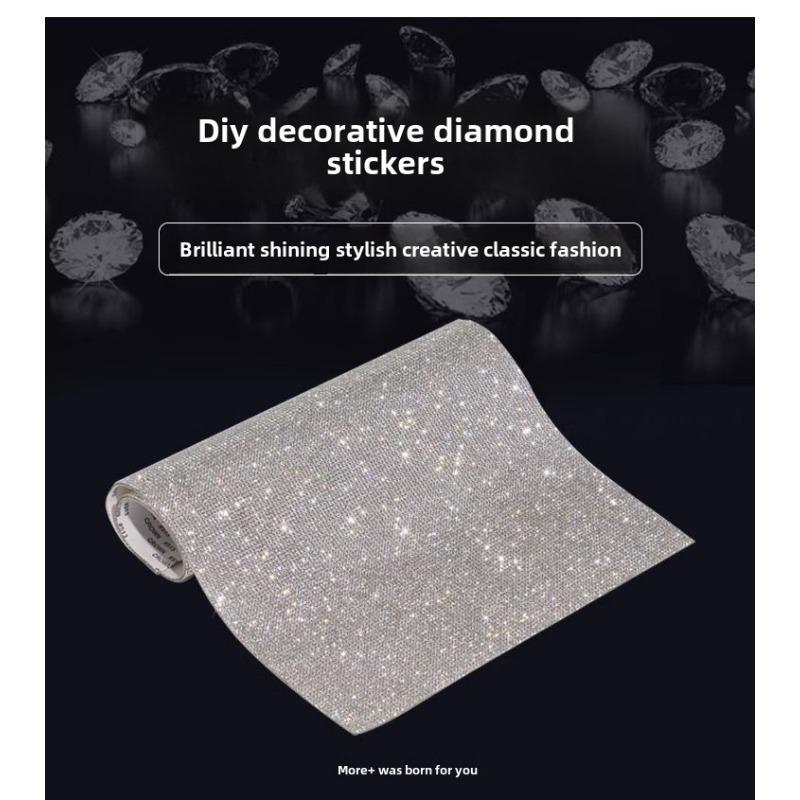 Product Introduction of Car Rhinestone Stickers, Crystal Sparkling Diamond Stickers, DIY Diamond Back Adhesive, Cross-border Self-adhesive, Hot Selling Rhinestone Accessories 5