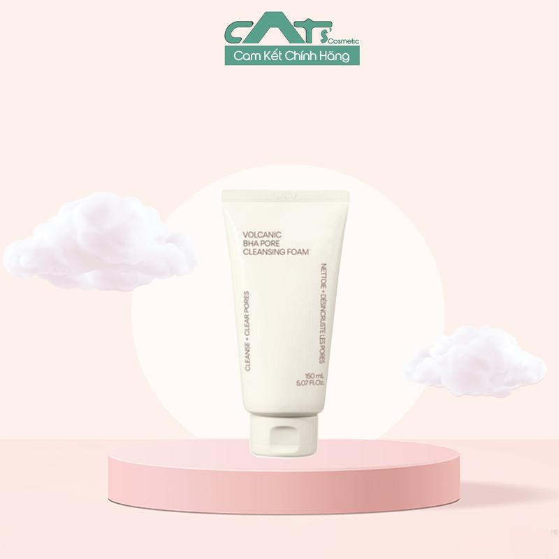 Sữa Rửa Mặt INF Tro Núi Lửa Giảm Mụn Đầu Đen, Bã Nhờn