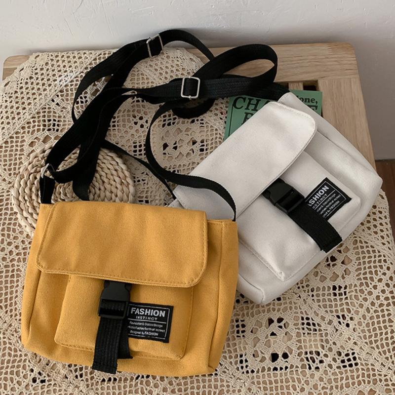 Product Introduction of Crossbody all-match bag for men student Japanese style Harajuku canvas small bag 9