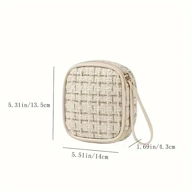 Portable Mini Makeup Bag, 1 Count Fashionable Lipstick Bag, Travel Makeup Bag, Simple All-match Makeup Bag for Women & Girls 1
