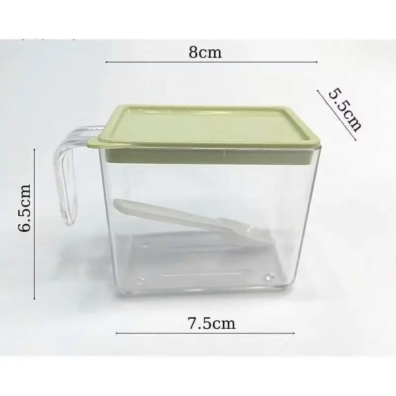hủ đựng gia vị Lọ Gia Vị Có Muỗng Bộ 4 lọ gia vị có thìa muỗng nhựa Việt Nhât 2939 , có khay đế 4