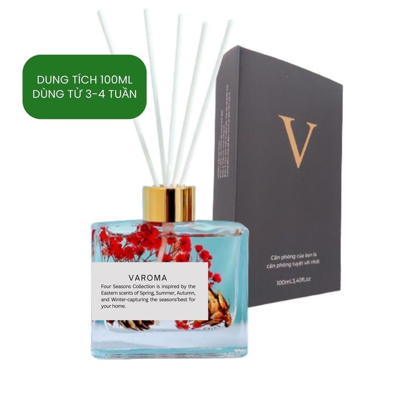 Tinh Dầu Thơm Phòng Khuếch Tán Hương Nước Hoa Cao Cấp VAROMAS Dung Tích 100ML Kèm 5 Que Khuếch Tán KT70 1