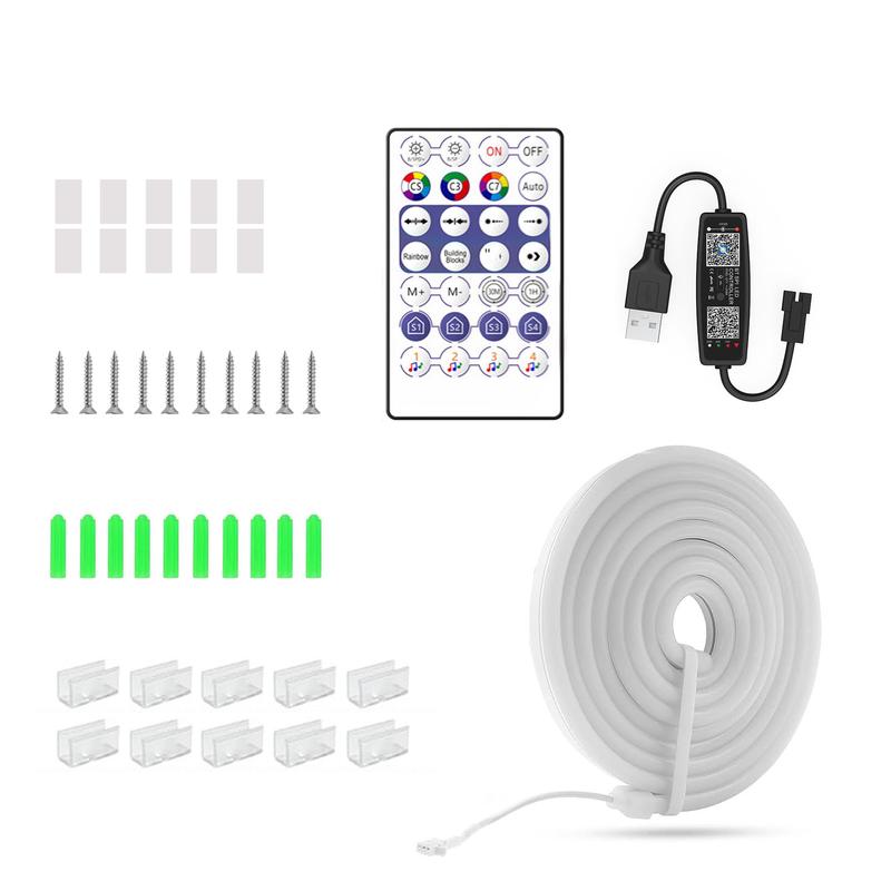 Product Introduction of Dây Đèn Led  5V Thay Đổi Màu Sắc Kèm Điều Khiển Bluetooth  Trang Trí Phòng Khách/ Phòng Ngủ đèn  bàn denled lighting đèn led denled  lighting mart dentrang  trinoel dây  led 220v neon day  led nhịp tim đèn led phát điện đèn  led uốn dẻo đèn  led flex 9