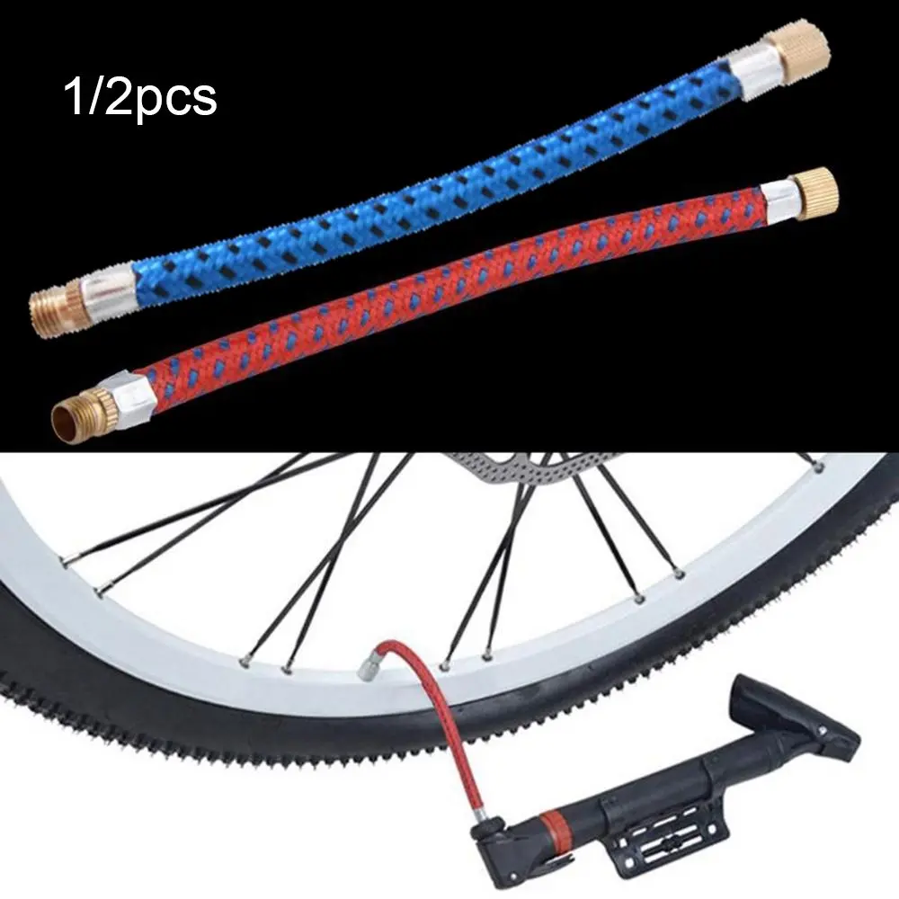 outerin 1/2pcs A/V Needle Valve Portable Longer Use150Psi Schrader Pump Extension Hose Bike Hose Adapter Bicycle Pumps Tube Pipe Cord