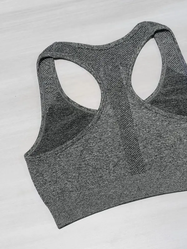 Women's Solid Scoop Neck Crop Tank Top & High Waist Leggings Tracksuit Set, Sporty Breathable Outfits for Yoga Gym Workout Running, Ladies Sportswear for All Seasons 6
