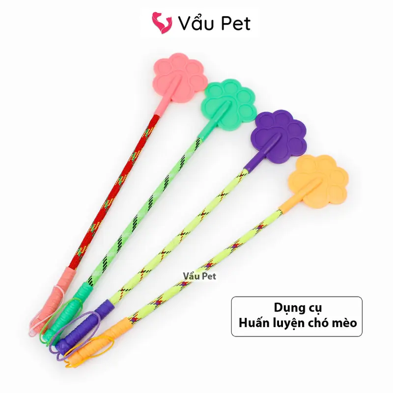 Cây tét mông chó mèo - Dụng cụ huấn luyện thú cưng, roi tét mông 0
