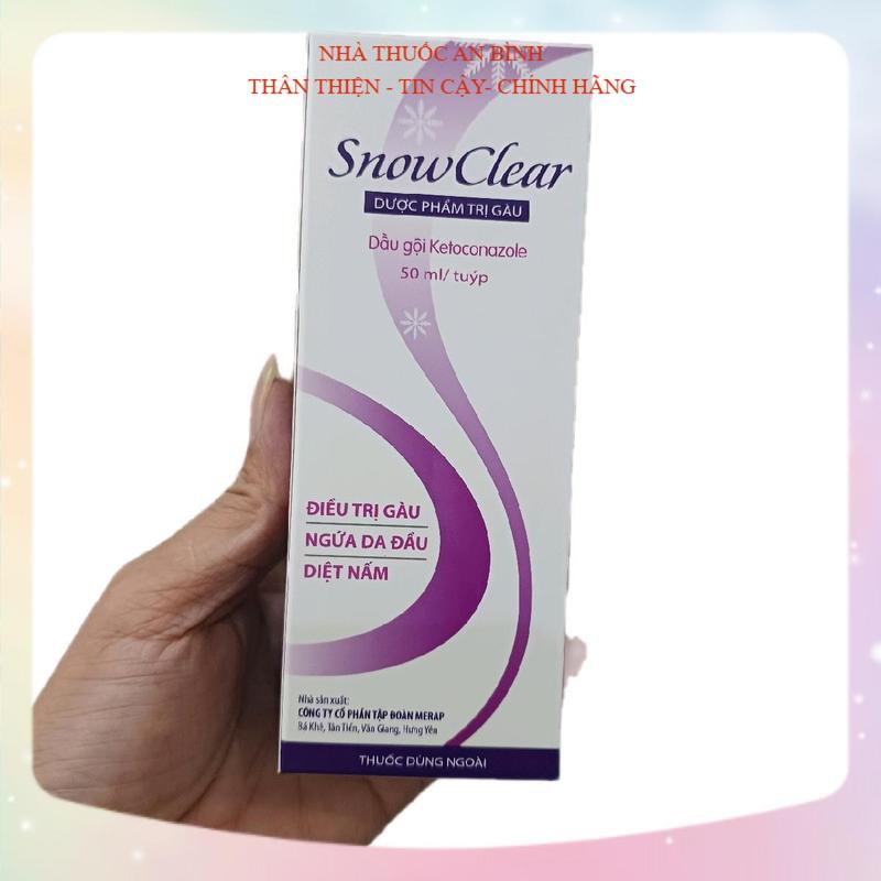 Dầu gội sạch gàu nấm Snow clear chai 50g Dưỡng Tóc Nữ