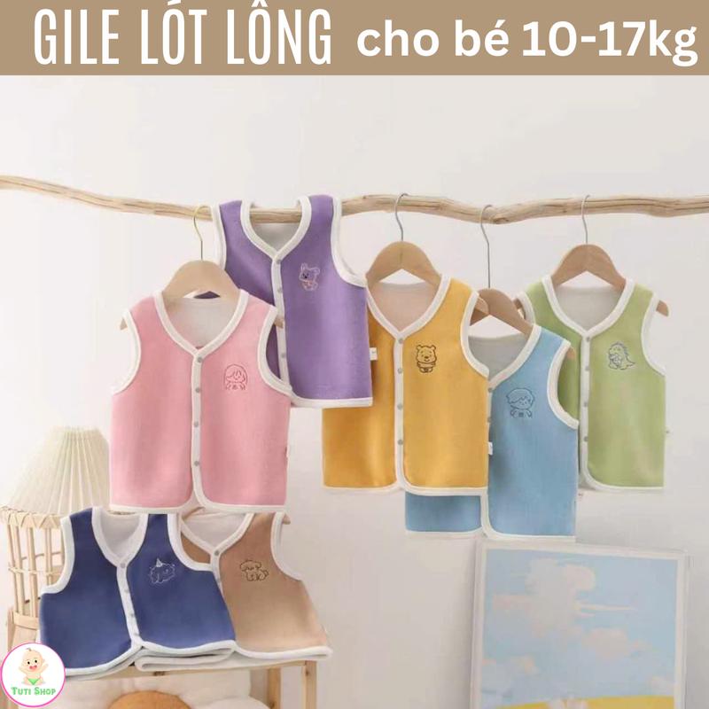 Áo gile  lót LÔNG ẤM ÁP CÂO CẤP, áo khoác mùa đông cho  bé trai, bé gái Jean Voi