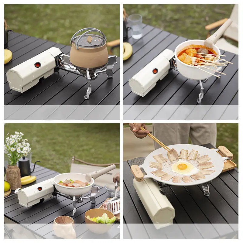 Bếp Gas Camping Stove mini gấp gọn, tiện ích dùng đi cắm trại kèm túi đựng 2