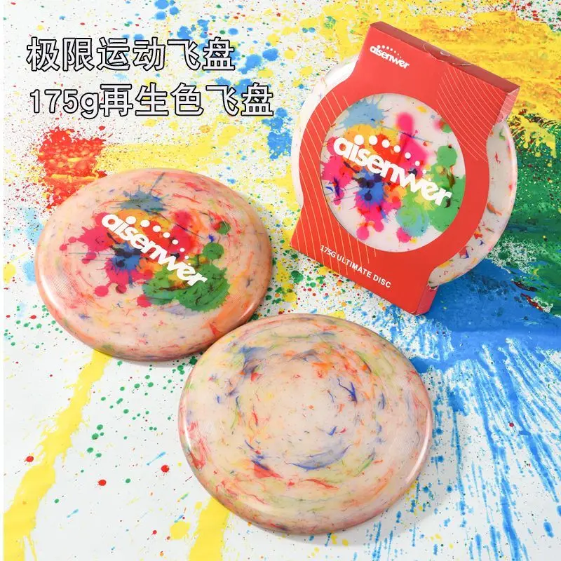 Aisenwer Limit Frisbee 175G Graffiti Frisbee Recycled Color Rotating Colorful Frisbee Outdoor Team Frisbee