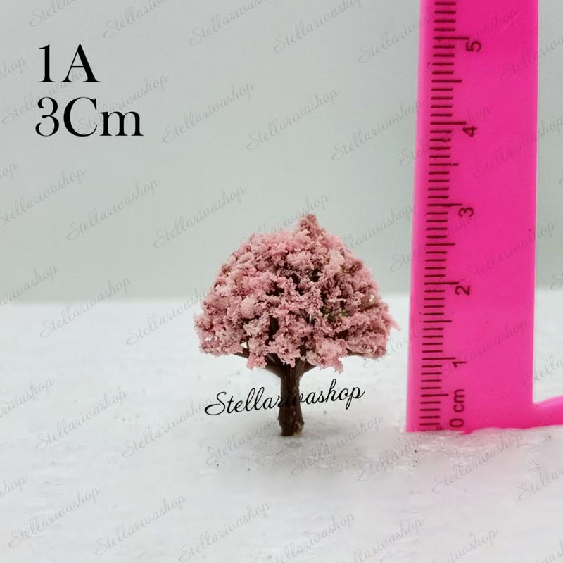 Mô Hình cây xanh mini các loại làm tiểu cảnh sa bàn, mô hình thành phố size nhỏ 6