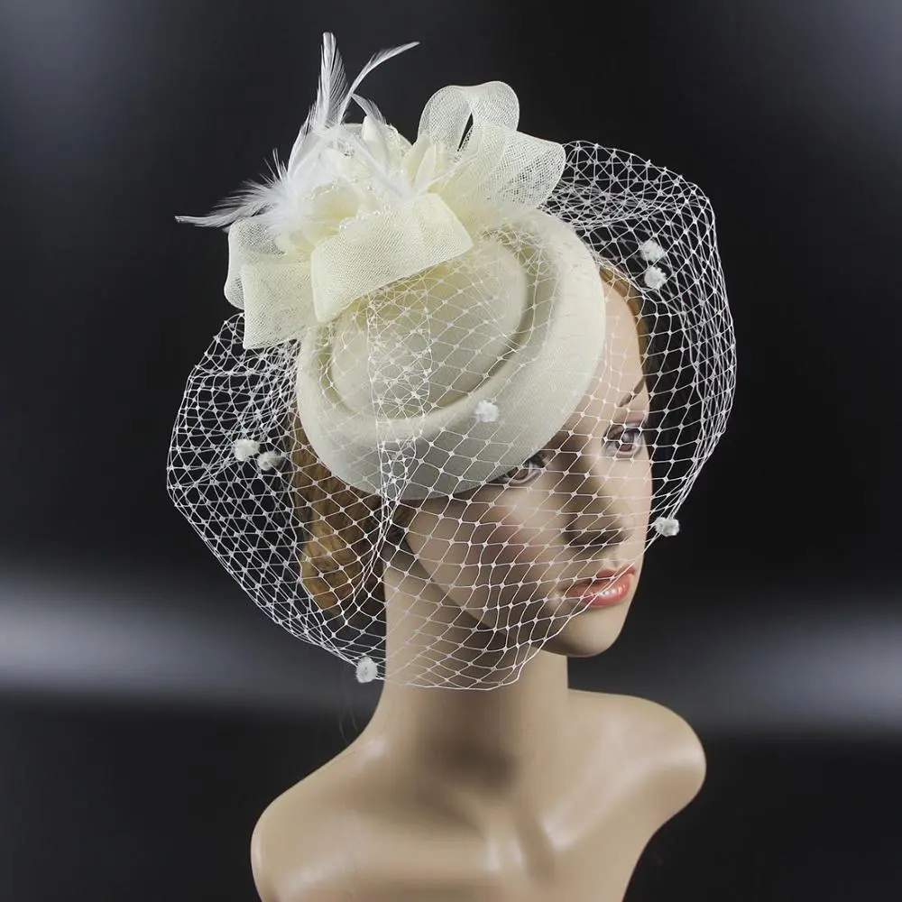 Mũ Retro Cho Cocktail, Tiệc Trà, Lông Vũ, Hoa, Sinamay, Lưới, Người Hâm Mộ, Kẹp Tóc, Mũ Fedoras, Băng Đô