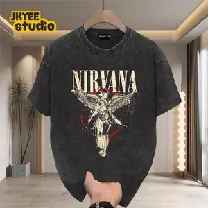 [COD] DeWardrobe "Nirvana'' | Kaos Katun Premium Pria Wanita Unisex Lengan Pendek | Atasan Retro Streetwear Vintage Korean Style | COD