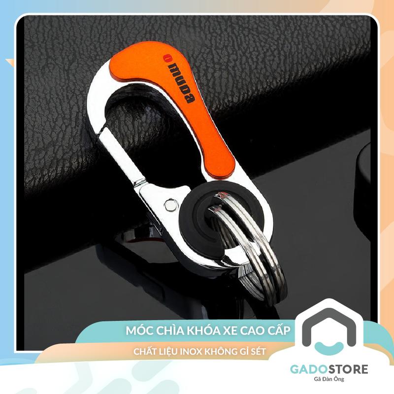 Móc khoá GADO móc chìa khóa OMUDA cao cấp có chốt đeo lưng quần K3754
