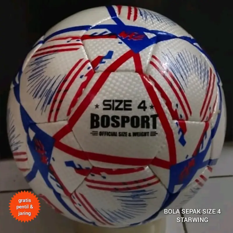 Bola Sepak Size 4 Bahan Starwing / Bola Sepak Murah / Gratis Pentil dan Jaring 6