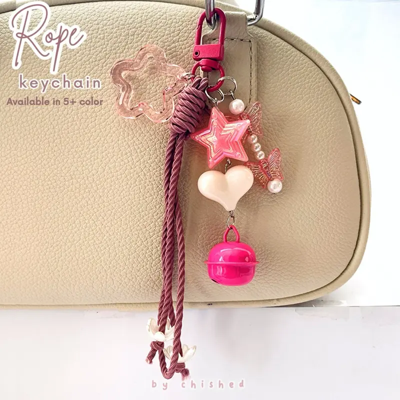Gantungan Tas Tali Love Bunga Grosir/ Bag Charm Premium Grosir DEAR 2