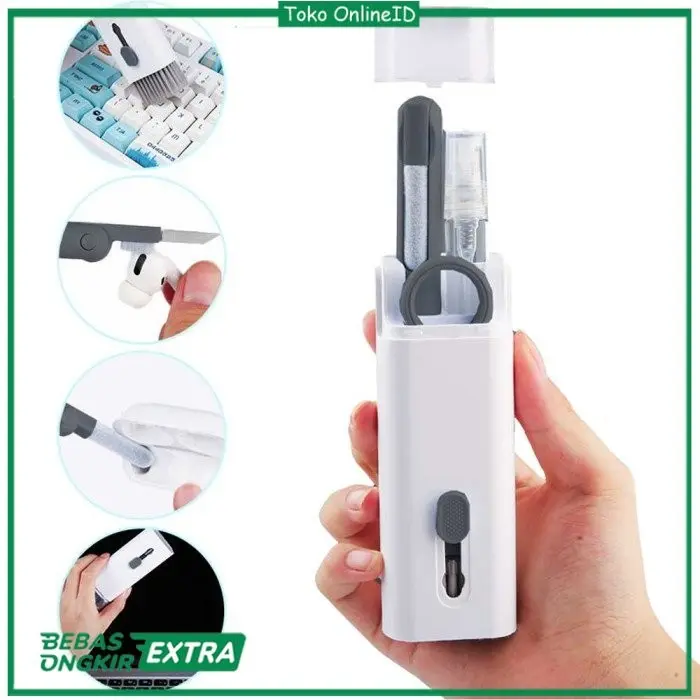 Sikat Pembersih Keyboard Laptop & Earphone Cleaning Kit 7 in 1 dengan Key Puller dan Sikat Lembut