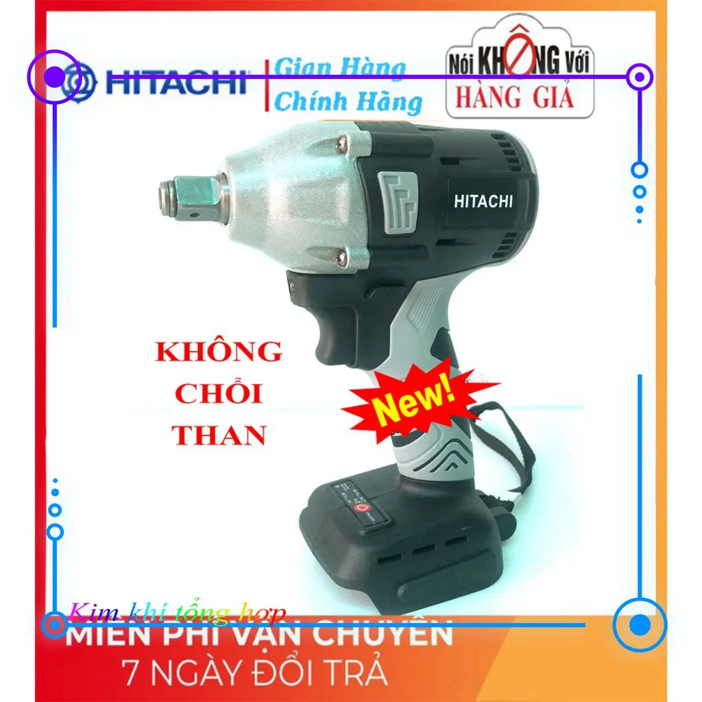 Thân Máy siết bulong HITACHI Không Chổi Than- bảo hành 12 tháng