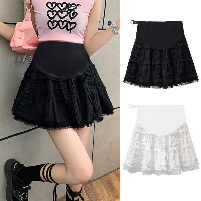 Chân váy bầu dáng ngắn xòe bồng bềnh sành điệu cho mẹ bầu mặc đi chơi đi dự tiệc CV4 Đầm Bầu