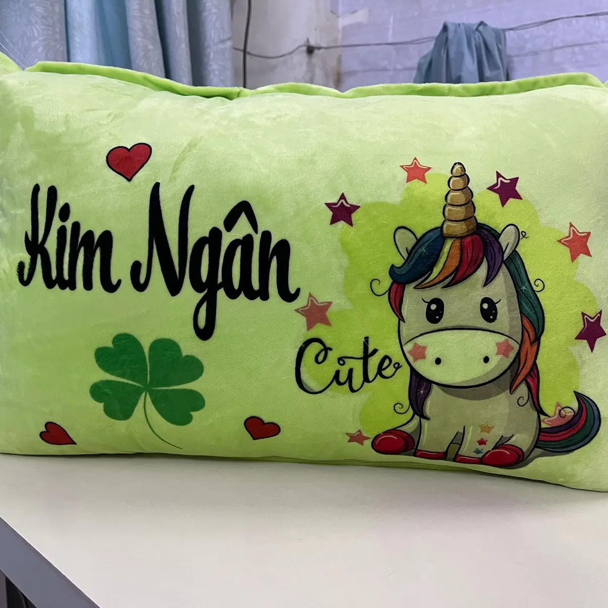 Gối nằm cho bé lớn 35.55cm - . Bé 5 tuổi trở lên  ( vỏ và ruột )