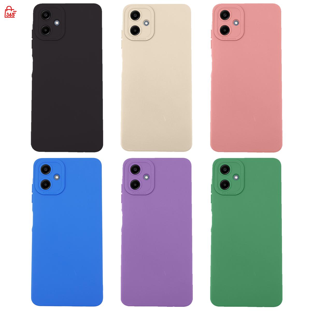 เคส สำหรับ Samsung Galaxy A06 4G เคสซิลิโคนนิ่ม กันกล้อง TPU สีพื้น