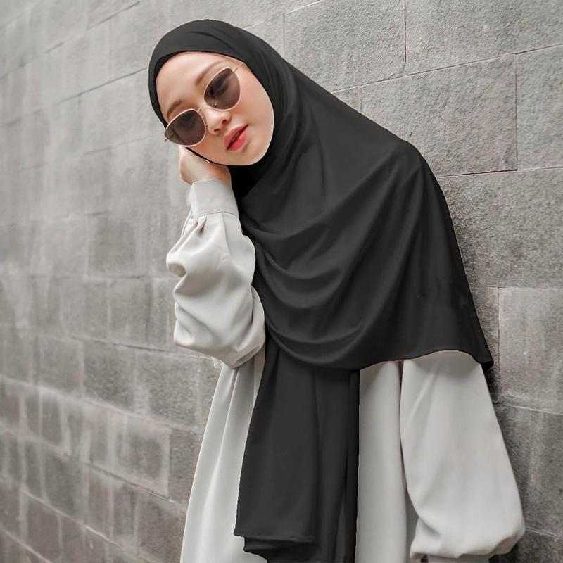 Jilbab Pasmina Kaos Rayon Jersey Premium Pashmina Jersey Dewasa- Kerudung Pasmina Jumbo /- Kerudung Wanita Muslim Dewasa Nyaman Lembut Panjang Instan Khimar Syari 2
