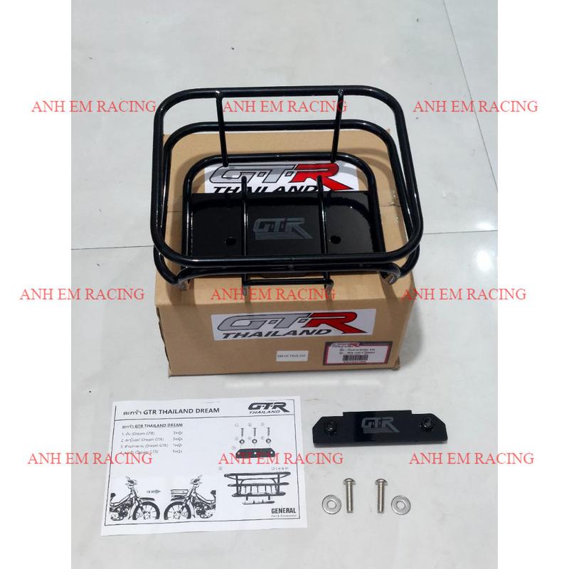 Rổ Dream Cub Kiểu GTR - Màu đen Made In VN Rổ xe máy