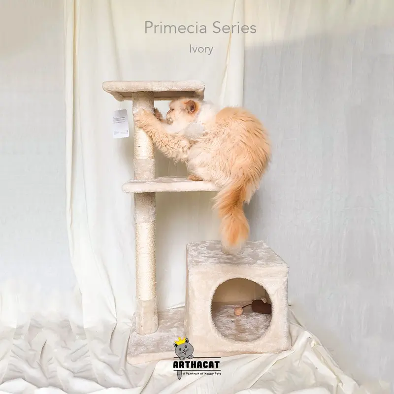 Cat Condo, Rumah Kucing tinggi tiyang 75 / 85cm brkualitas bagus rumah kucing interaktif cat coNdo garukan kucing 0