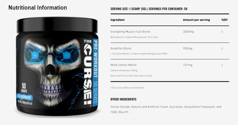 Product Introduction of Curse Pre-Workout 50 Servings by JNX Sports, Fitness, Gym, Workout 11