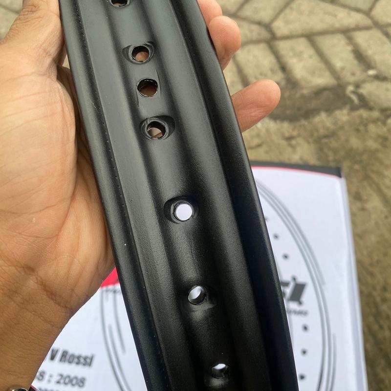 velg vrossi lingkaran vrossi hitam doff ring17 ukuran 1.40/1.60/1.85 Motorcycle Kendaraan 6