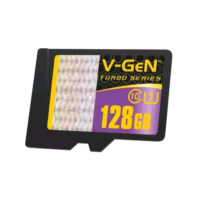 Micro SD 128GB V-Gen Class 10 Turbo Series Memory Card Original Vgen Mikro SD Kelas 10 Otg