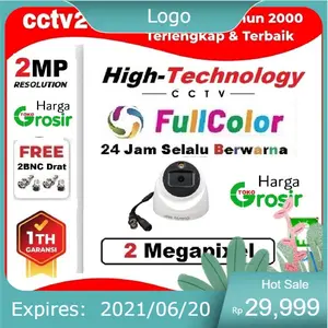 ALLFASTORE1 TERSEDIA Kamera CCTV ColorVu Indoor HighTechnology 2MP 24 Jam Selalu Full Color Free 2BNCHarga Khusus Reseller/ Installer cctv21