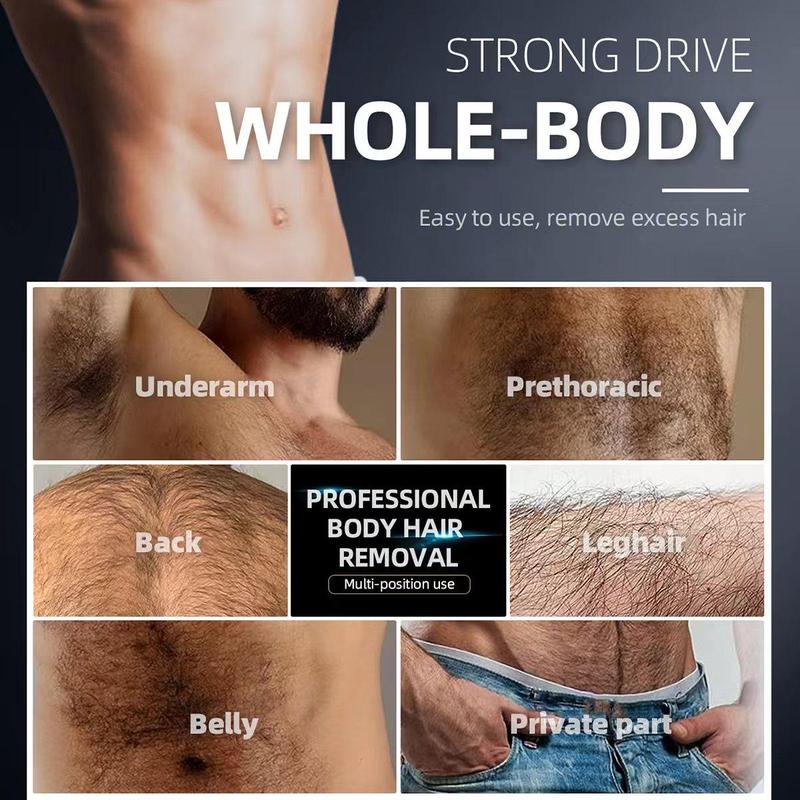 Waterproof Body & Manscaping Trimmer for Men, 1 Box Rechargeable Body Hair Shaver & Accessories, Hair Trimmer for Home & Travel 2