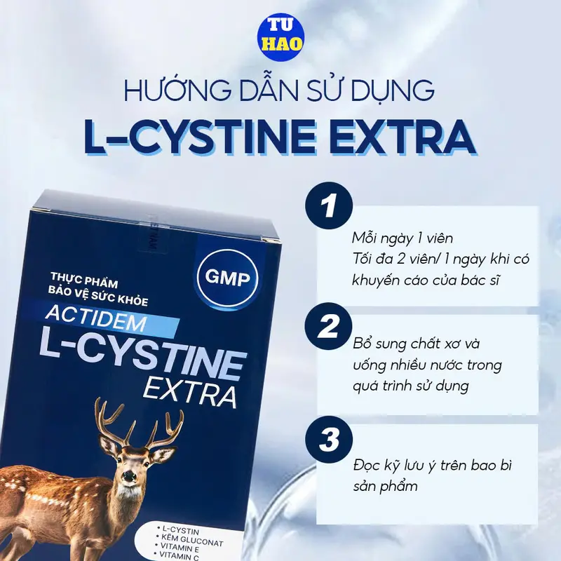 VIÊN UỐNG ACTIDEM L-CYSTINE EXTRA HỖ TRỢ LÀM ĐẸP DA 30 VIÊN 2
